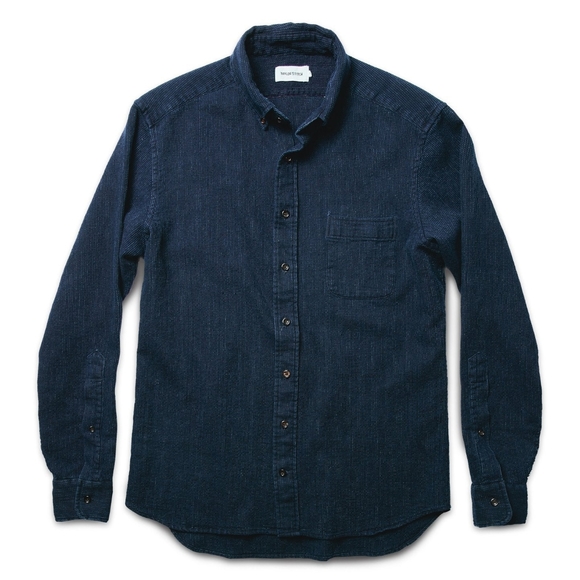 Taylor Stitch Other - Taylor Stitch The Jack Button Down Shirt Indigo Waffle Medium